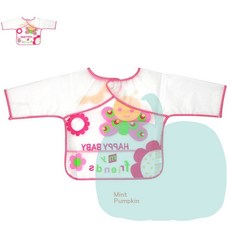 PK 팔1-분홍 아동비닐앞치마 유치원미술가운 유아미술앞치마