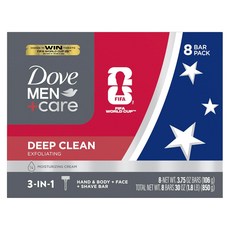 Dove 多芬 多芬男士 + 修護深層潔淨去角質3合1 8入, 1個, 850g