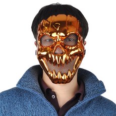 할로윈파티 공포해골후드 오렌지유광가면 할로윈의상 non+30620ZX