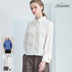 로코엘라 [최초가 44800원] 앤더스 여성 세미 크롭 셔츠 3종택1 413223