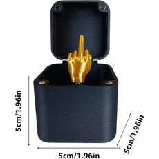 박스에서 바로 나온 중지 손가락 선물 상자 독창적인 책상/홈 데코 선물 중지 손가락 참신한 크리스마스 재, 02 1pcs