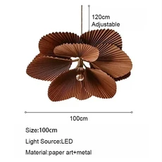 동남아 와비사비 등나무 바닥 천장 샹들리에 거실 젠룸 레스토랑 침실 홈스테이 레트로 서스펜션 조명, 03 D100cm
