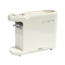 JIABYE 多功能刀架置物架 廚房砧板刀具筷子收納 自帶磨刀器 奶白色, 奶白色【自帶磨刀器】, 1個