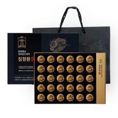 진웰스 발효홍삼 컴파운드케이 침향환 + 쇼핑백세트 3.75g x 30환, 30개, 30회분