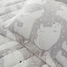 코코베딩 착번아웃 5mm 극세사 겨울이불 백곰