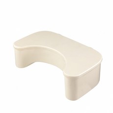 [대욱]접이식 변기 의자 어린이 발판 가정용 두꺼운 미끄럼 방지 화장실 변기 발판 수납 의자, 크림옐로우