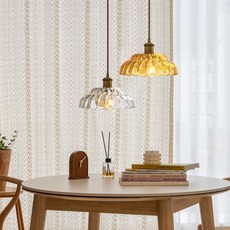 글로렌 1등 LED 램프 펜던트 인테리어 식탁 조명 식탁등, 글로렌 1등 화이트, LED볼구 8W(주광색)