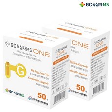 녹십자MS ONE 혈당검사지 당뇨검사지 당뇨관리용품, 2개, 50개