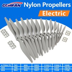 Gemfan Apc 나일론 프로펠러 8x4 RC 모델 비행기용 소품 17x10, 07 1PCS 14x7