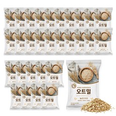 너츠브라더 하루한끼 오트밀 눌린귀리 40g 30봉 비닐백 포장, 30개