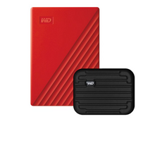 WD My Passport 휴대용 외장하드 + 파우치, Red, 5TB