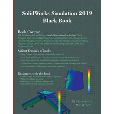 (영문도서) SolidWorks Simulation 2019 Black Book Paperback, Cadcamcae Works, English, 9781988722528