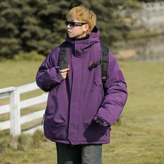 加絨沖鋒衣戶外加厚防風防水棉衣運動外套登山服 短款羽絨服