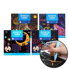 동화속 그림 따라그리기 유아미술 스크래치 4종 패키지 사고력증진 장난감