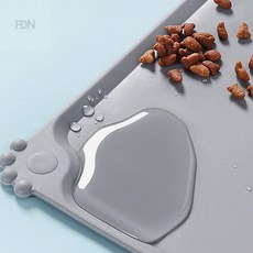고양이식기매트 반려동물 식기매트, 그레이