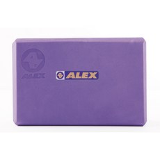 ALEX 瑜珈磚 紫 22.5x15x7.5cm, 1個