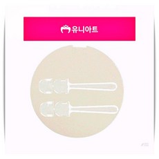 유니아트 그리기 손잡이부채 원형 1500 1개입 꾸미기 DIY 미술