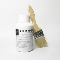 최강집수리 인테리어필름 시트지 수성프라이머300g+붓1개 세트 친환경 보수용 시공용 쌍곰 프라이머 접착제, 1개