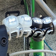 우깡몰 소형 자전거 LED 라이트 자전거 전방 안전등, 2P-흰색