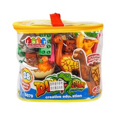 JDLT幼兒版恐龍場景建構大積木(CE環保塑料)(5079)(38PCS) 兒童安全積木, 1個