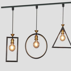 유진오피스 led 펜던트 조명 인테리어 디자인 직사각 led 레일 조명 원형 삼각 포인트 주방