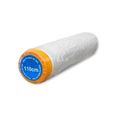 噴塗保護膜 110cm 室內裝修防塵遮蔽膜 靜電吸附和紙膠帶 PE材質防水防污, 1個