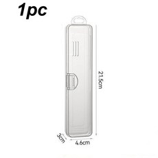 칫솔 케이스 보관 정리함 가정용 투명 휴대용 플라스틱 여행용 홀더 보관함, 1pc