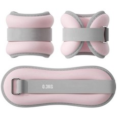 소푸미야 손목 발목 중량밴드 아령 모래주머니 0.3kg, 핑크