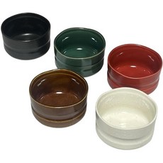 에일넷 미니 말차 그릇 5개 세트 도자기 미노야키 일본제 넉넉한 모습 Φ9.2×H6cm 오말차 찻잔 煎茶碗 깊은 화분 디저트 그릇