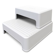 DURI 雙層可拆卸腳踏凳, 白色, 1個