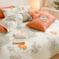 무인양품 순면 이불 커버 180x200 150x200 싱글, 걱정 없는 감