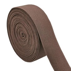 재봉 탄성 밴드 35mm 너비 5야드 컬러 트윌 직조 (커피), Dark brown, 1개