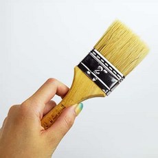 물결샵 평붓(W) 2인치 브러시 도구 페인트 도장 미술 다용도 도배