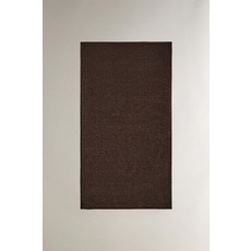 ZARA 애니멀 프린트 벨루어 비치 타월 - 초콜렛