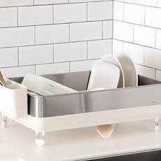 Haatz 緊湊型裝飾餐具瀝水架 CKA-4201Y, 1層, 混合色, 1個