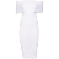 뮈글러 오프숄더 니트 드레스