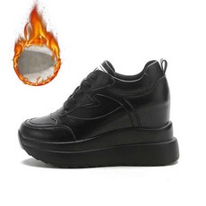 발편한 여성 키높이 슈즈 신발 센티 통굽운동화 운동화 흰색