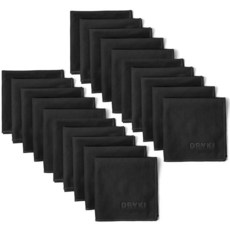 DRYKI 땀 흡수 손수건 - 오리지널 포켓 사이즈 스웨트 타월 얼굴 손 및 몸을 위한 빠른 건조 극세사 걸레 남성 여성 체육관 스포츠 직장(다크 그레이: 5팩) 19514, Classic Black