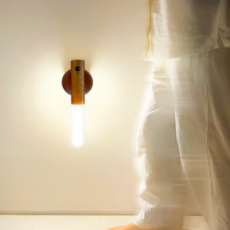 우드바 무선센서등 원목조명 인테리어 자동 동작감지 LED, 마호가니브라운(2개set 할인적용)