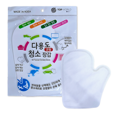 탑월드 다용도 코팅 청소장갑 10매입 틈새 선반 먼지제거 강아지 배변 장갑, 3개