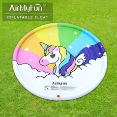 물놀이 매트 여름 매트 반려견 대형풀장 놀이 매트, 유니콘 패드 (직경 170cm)
