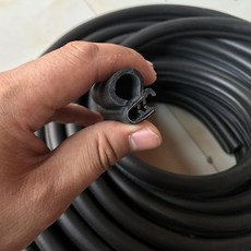 老式車庫門捲閘門密封條 門底T型L型角鐵專用密封條, 1個