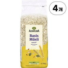알나투라 유기농 베이직 뮤즐리 Alnatura Organic Basic Muesli 750g, 4개