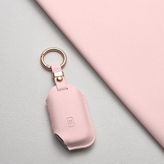 기아 호환 스마트키 케이스 & 키홀더 (EV6/모하비/쏘렌토 MQ4/니로/스포티지 NQ5/셀토스/카니발/K8/K7/K5/K3) 차량용품, 기아 E5 타입(5버튼), 피치핑크