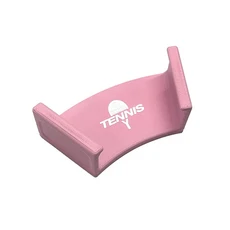 새로운 벽걸이형 테니스 라켓 랙 플라스틱 자체 접착식 배드민턴 홀더 내구성 있는 펀치프리 1개, 09 L Pink
