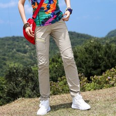 Asure 여자 아웃도어 클래식 트레킹 등산바지 하이킹바지 지퍼 포켓 긴 바지