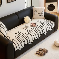 모던하우스 심플 언밸런스 패턴 사계절용 쇼파패드 스크래치방지 논슬립 소파패드 쇼파커버 2-6인용