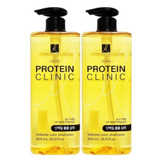 엘지 엘라스틴 아미노 프로틴 클리닉 단백질 샴푸 볼륨케어, 855ml, 2개
