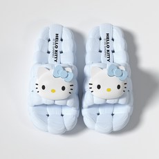 여성 헬로키티 슬리퍼 욕실 귀여운 캐릭터 펀칭 샌들