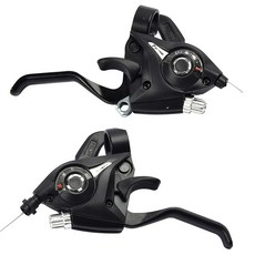 자전거브레이크 산악 자전거 시프터 브레이크 8단/7단 변속/브레이크 일체형 레버 좌 우세트 1쌍(브레이크 레버 호환 21-23mm), 1세트